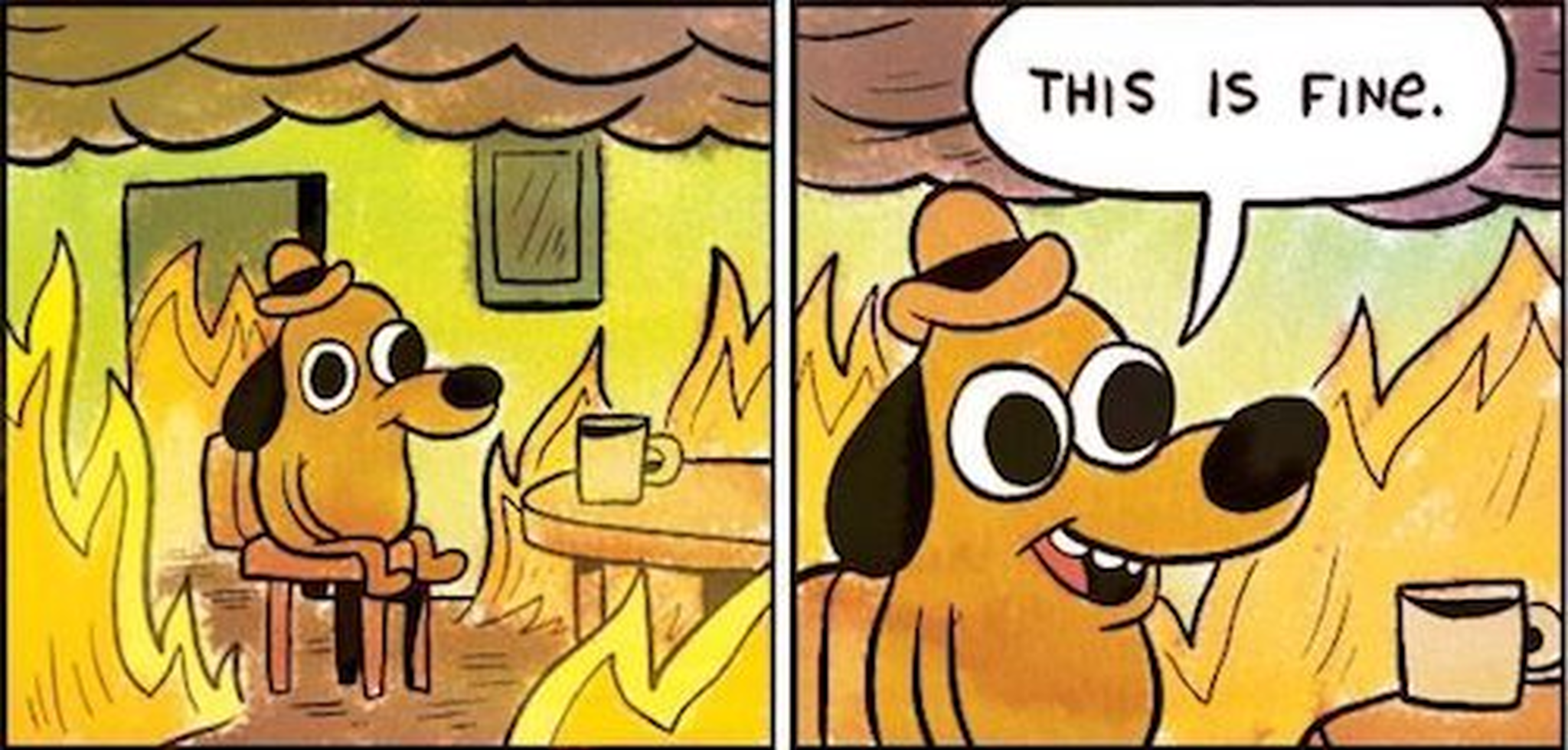 This is fine — most enterprise risk isn’t a dramatic explosion, it’s sitting calmly while the room burns around you.