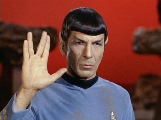 Spock's Vulcan salute — Live Long and Prosper